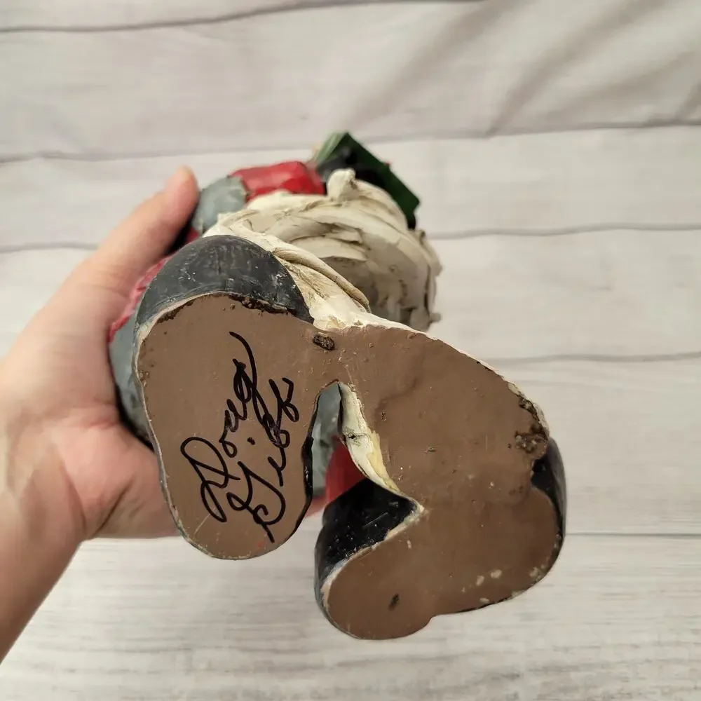 Santa With Stack of Packages Figurine 10